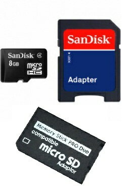 【送料無料】8GB 純正正規品本物 Sandisk製サンディスク製 マイクロSDカードmicroSDカードマイクロSDHCカードmicroSDHCカードとメモリースティックPRODuoアダプターメモステPRODuoアダプターメモリースティックプロデュオアダプターメモステプロデュオアダプター