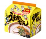 うまかっちゃん博多　5食パック　470g（94g×5袋）　ハウス食品　豚骨エキスをベースに野菜・香辛料でまとめた白濁したスープのラーメン