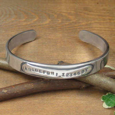 世界にひとつの完全オーダーバングルONLY ONE★Double Plates Bangle*30％OFF！世界にひとつだけのオリジナル♪オンリーワンブレス、バングルです。