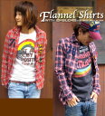 シワ加工がCOOL♪【KRIFF MAYER】クリフメイヤーFlannel Shirts with Emblemsワッペン☆チェックネルシャツ
