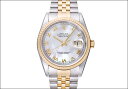 ロレックス　デイトジャスト　Ref.16233NR　ホワイトシェルローマンダイアル　2001年(ROLEX DATEJUST Ref.16233NR WHITE SHELL ROMAN DIAL Ca.2001)