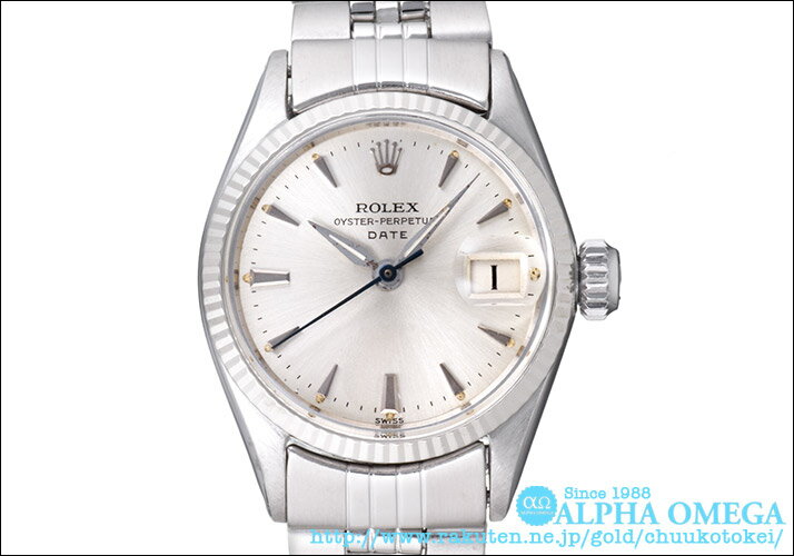 【アンティーク】ロレックス　オイスター　パーペチュアル　デイト　Ref.6617　シルバーダイアル　1963年(ROLEX OYSTER PARPEPUAL DATE Ref.6617 SILVER DIAL Ca.1963)【中古】