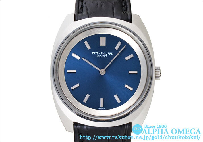 【アンティーク】パテック　フィリップ　トノー　Ref.3579/1　パテックブルーダイアル　SS　1975年(PATEK PHILLIPPE TONNEAU Ref.3579/1 PATEK BLUE DIAL SS Ca.1975)【中古】