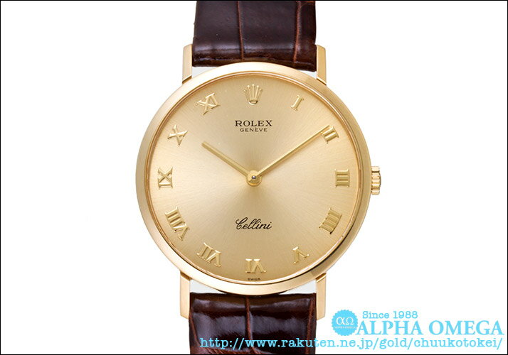 【中古】ロレックス　チェリーニ　Ref.4112　シャンパンローマンダイアル　1990年(ROLEX CELLINI Ref.4112　CHAMPAGNE ROMAN DIAL Ca.1990)