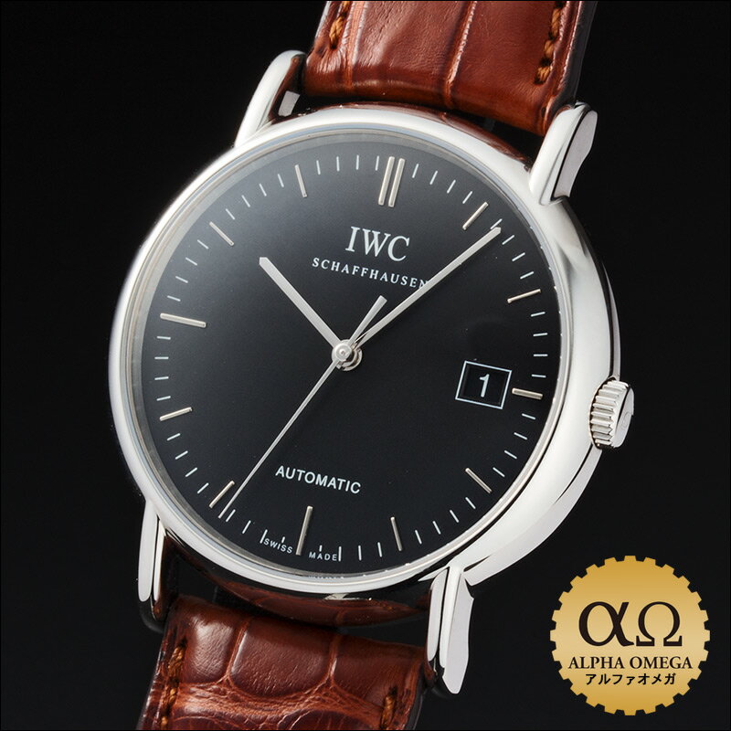 IWC インターナショナルウォッチカンパニー ポートフィノ 38mm Ref.3533 ステンレススチール ブラックダイアル 2000年代