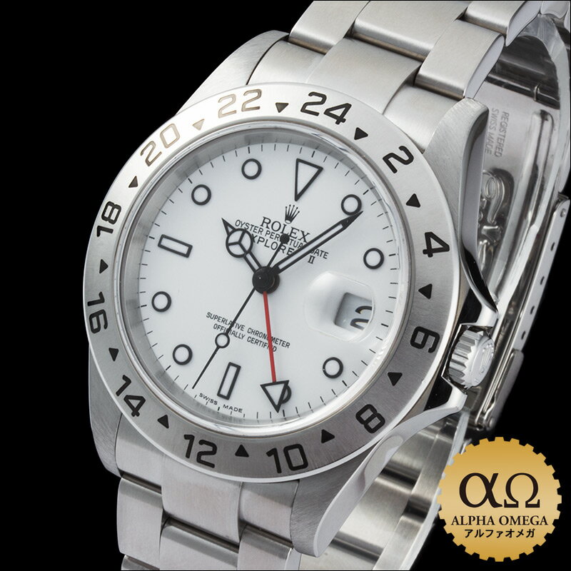 ロレックス エクスプローラー2 Ref.16570 ステンレススチール ホワイトダイアル 2004年ロレックス [ROLEX] エクスプローラー2 メンズ腕時計