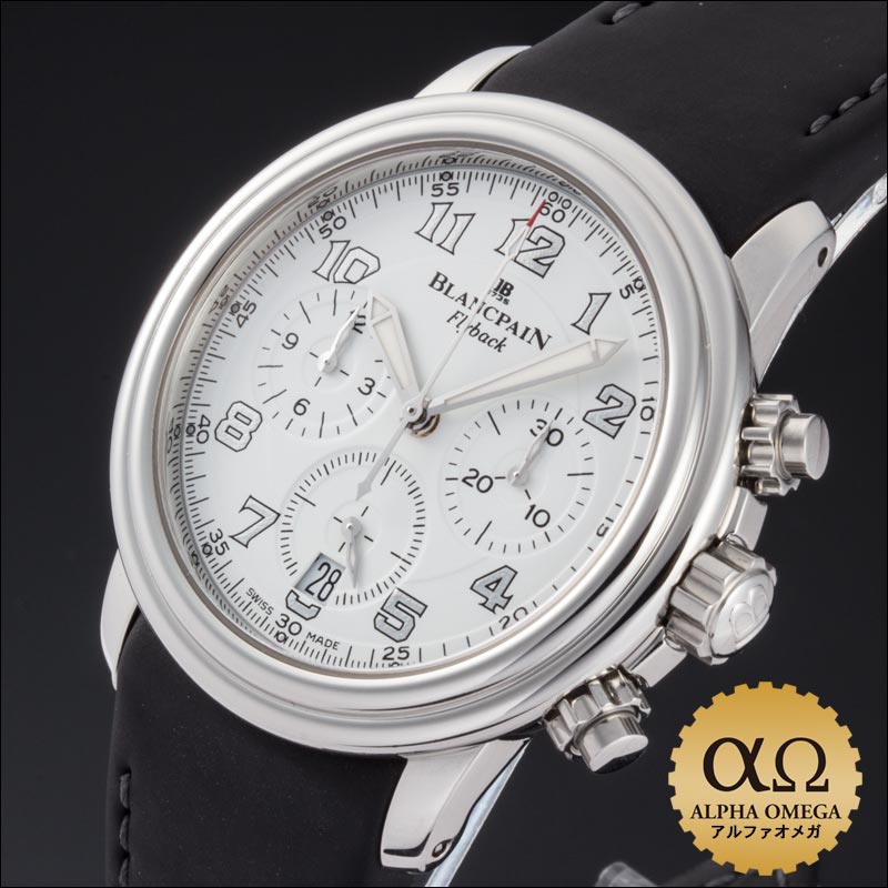 ブランパン 2100 レマン フライバッククロノグラフ Ref.2185F-1142-53 ホワイトダイアル 99個限定ブランパン [BLANCPAIN] 2100 レマン フライバッククロノグラフ メンズ腕時計