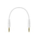 Session SSN01PPWH 3.5mini-3.5mini 0.1m WH オーディオケーブル