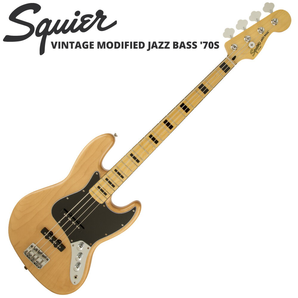Squier Vintage Modified Jazz Bass '70s NAT エレキベース...:chuya-online:10135415