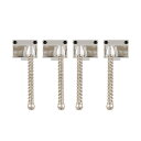 ALLPARTS BRIDGE 6051 Set of 4 Saddles for Omega and Badass Bass Bridge ニッケル リプレイスメント ベースサドル