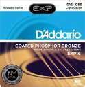 D'Addario EXP16 Coated Phosphor Bronze Light アコースティックギター弦