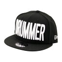 DRUMMERS TOP TEAM DTT CAP02 MAKE : NEW ERA SNAPBACK(9FIFTY) ドラマーズトップチームキャップ 黒×白