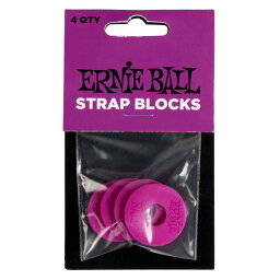 アーニーボール <strong>ストラップロック</strong>ラバー ERNIE BALL 5618 STRAP BLOCKS 4PK PURPLE <strong>ゴム</strong>製 ストラップブロック パープル 4個入り