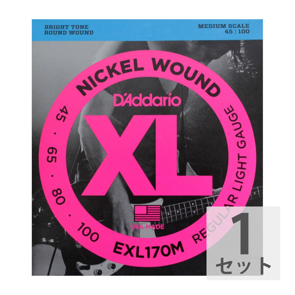 D'Addario EXL170M ミディアムスケール ベース弦...:chuya-online:10024027