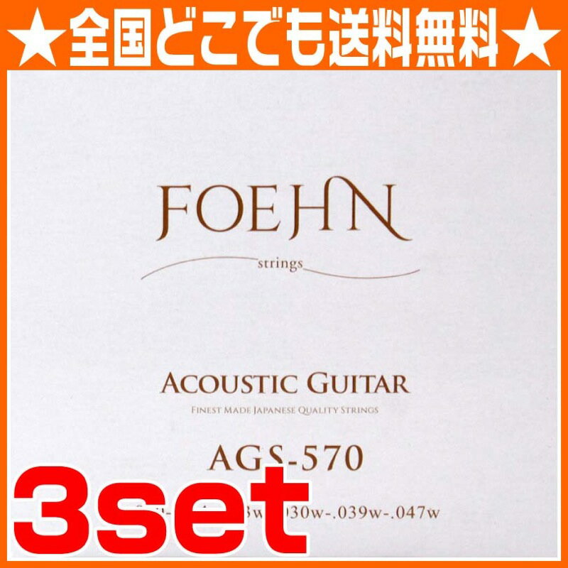 FOEHN AGS-570×3セット Acoustic Guitar Strings Ex…...:chuya-online:10119288