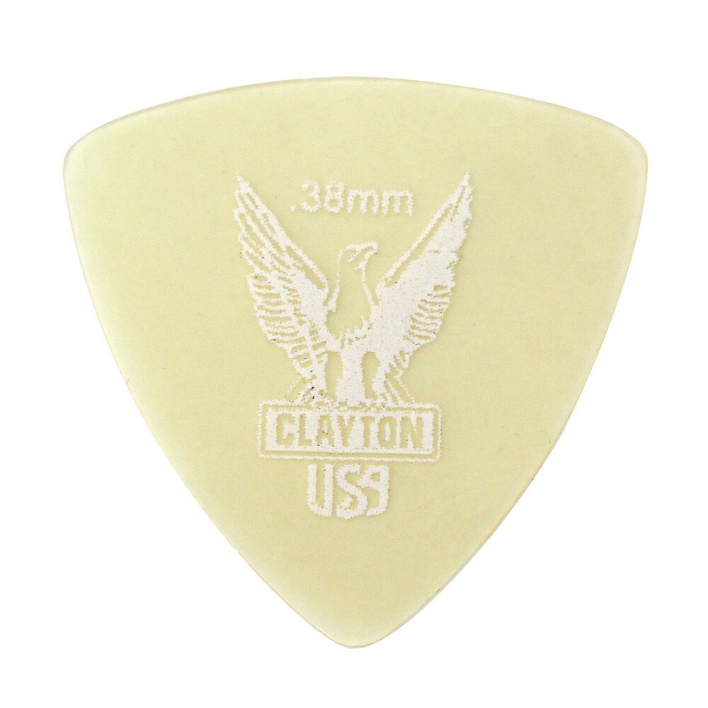 Clayton USA Ultem Gold 0.38mm 丸肩トライアングル ピック×3…...:chuya-online:10003749