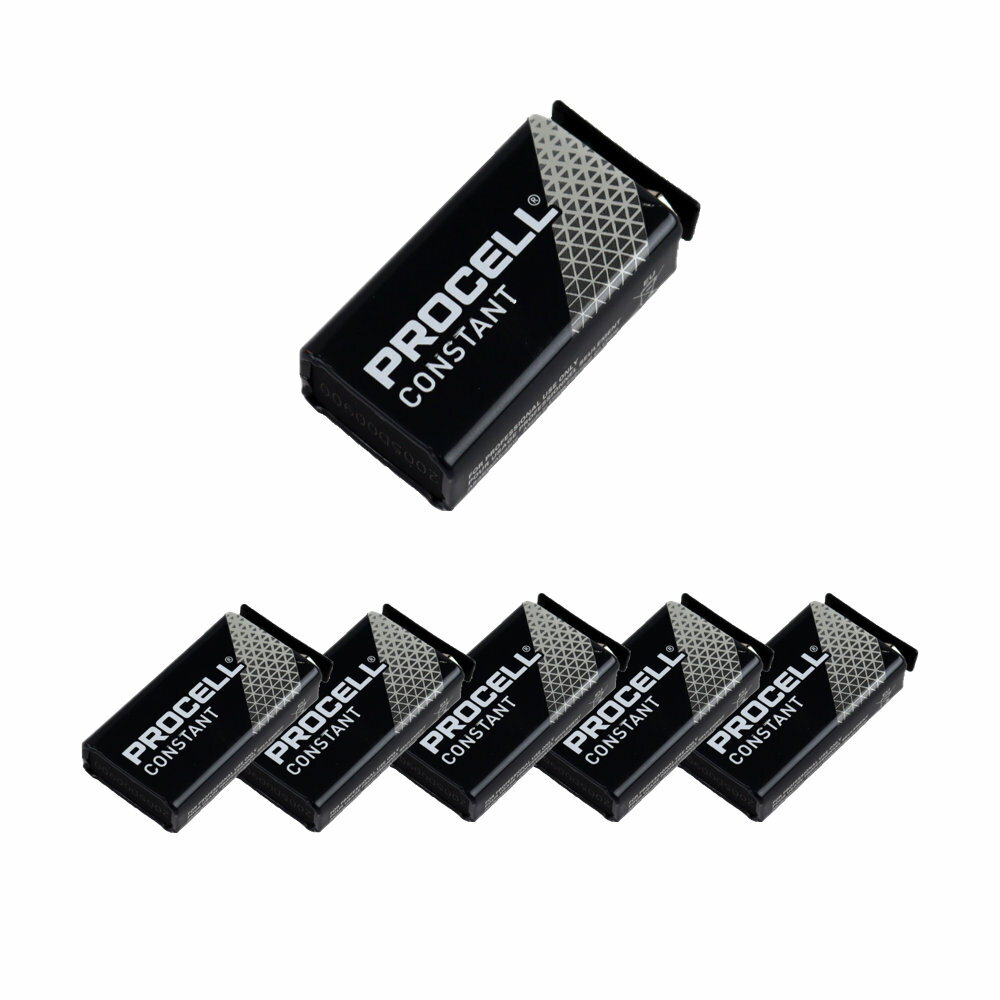 Duracell Procell PRO-9V 9V形 アルカリ乾電池×6個セット...:chuya-online:10004137