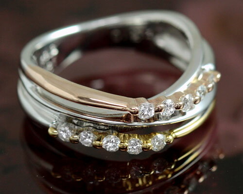 4 󥰡϶ڤ䤫3Ϣԥ󥭡 4С 0.20ct  3Ϣ K18WGPGYG313б̵ۡۡڳڥ_ۡڳڥ_Τۡڳڥ_åϡۡsmtb-kۡw4ۡڱ_