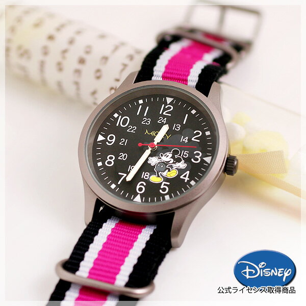 【J-AXIS】Disney(ディズニー) ミッキーマウス レディース 腕時計 ブラック 【ライセンス取得商品】 WMK-B06-BK