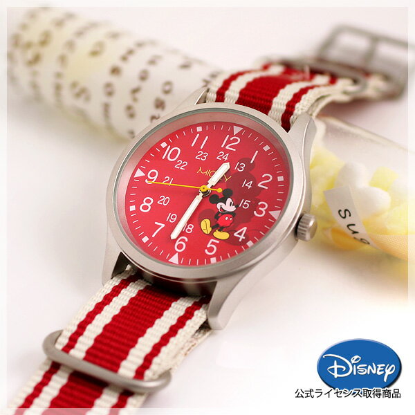 【J-AXIS】Disney(ディズニー) ミッキーマウス レディース 腕時計 レッド 【ライセンス取得商品】 WMK-B06-RE【Aug08P3】