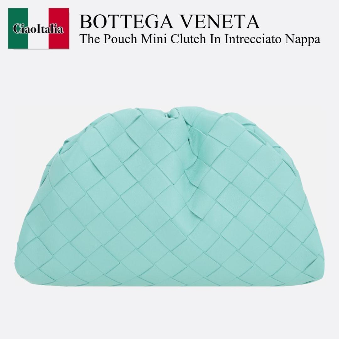 【数量限定・在庫限り・早い者勝ち！】 ボッテガ・ヴェネタ / かばん / カバン / Bottega Veneta The Pouch Mini Clutch In Intrecciato Nappa / 585852 VCPP1 / 585852 VCPP1 3927 / 585852VCPP1 / 585852VCPP13927 / クラッチバッグ