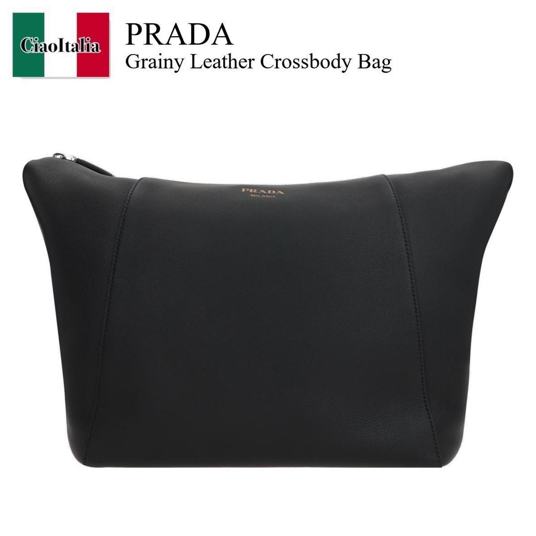 【数量限定・在庫限り・早い者勝ち！】 プラダ / かばん / カバン / Prada Grainy Leather Crossbody Bag / 2VH177 F0002 / 2VH177 VOOO2CYS F0002 / 2VH177F0002 / 2VH177VOOO2CYSF0002 / ショルダーバッグ
