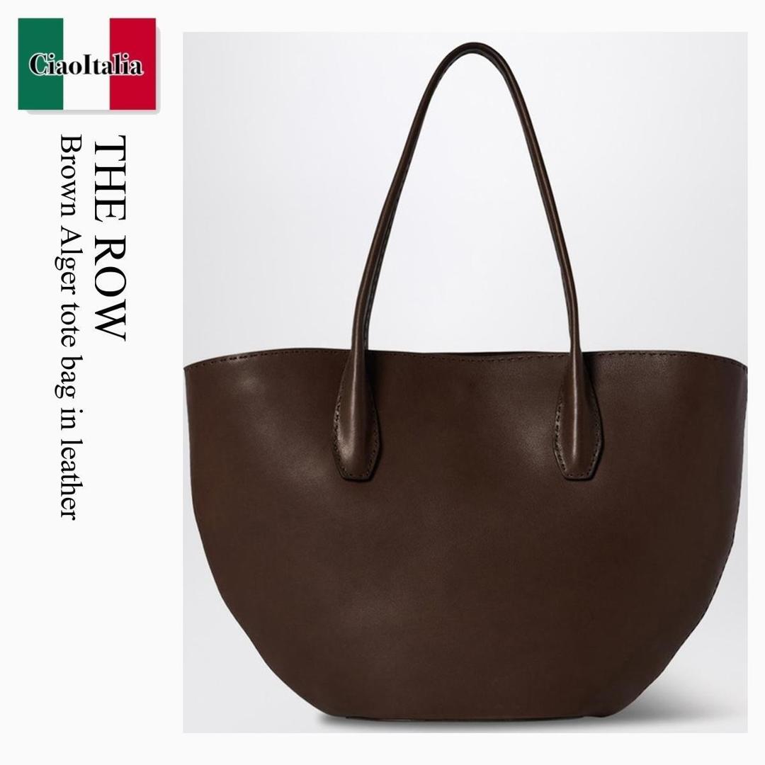 【数量限定・在庫限り・早い者勝ち！】 ザ・ロウ / かばん / カバン / The Row Brown Alger Tote Bag In Leather / W1856L72 / W1856L72 DDS / W1856L72DDS / トートバッグ