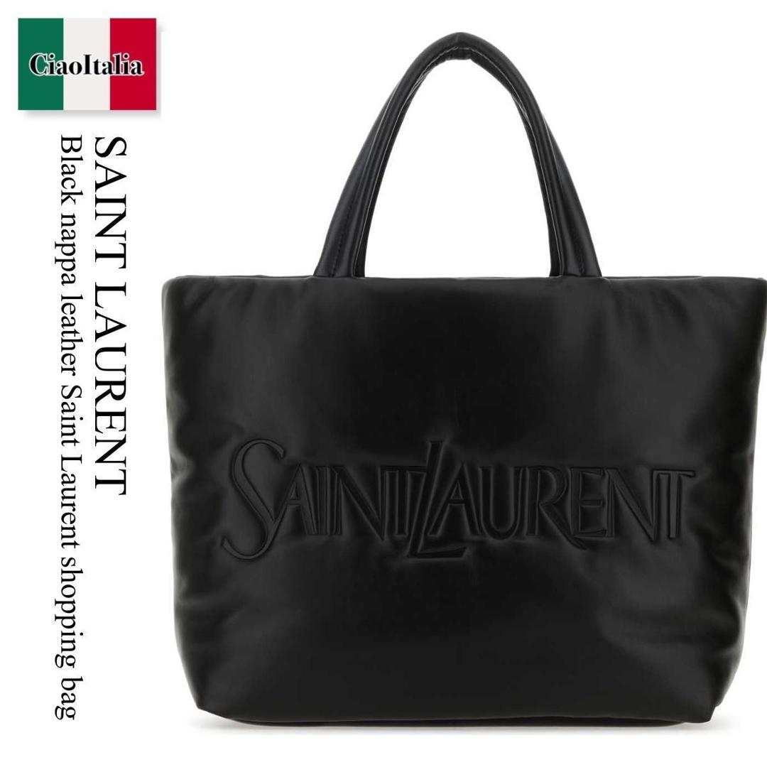 【数量限定・在庫限り・早い者勝ち！】 サンローラン / かばん / カバン / Saint Laurent Black Nappa Leather Saint Laurent Shopping Bag / 756269 AACIW / 756269 AACIW 1000 / 756269AACIW / 756269AACIW 1000 / 756269AACIW1000 / トートバッグ