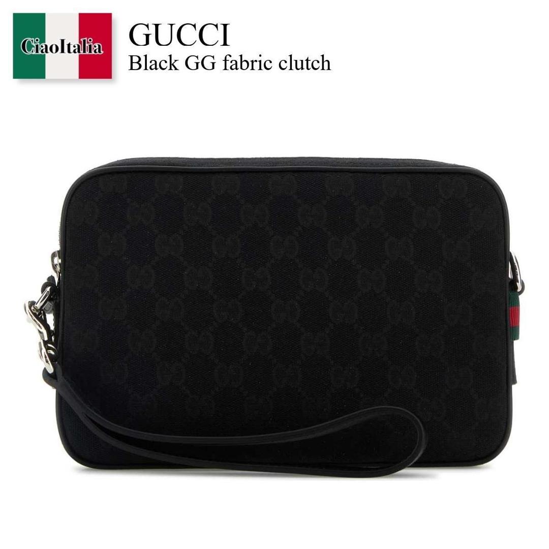 【数量限定・在庫限り・早い者勝ち！】 グッチ / かばん / カバン / Gucci Black Gg Fabric Clutch / 834802 FAEPS / 834802 FAEPS 1060 / 834802FAEPS / 834802FAEPS 1060 / 834802FAEPS1060 / クラッチバッグ