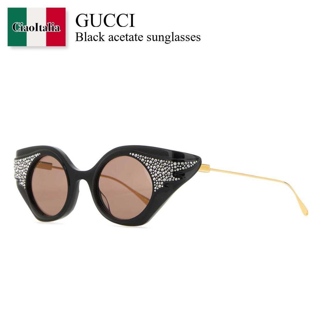【数量限定・在庫限り・早い者勝ち！】 グッチ / Gucci Black Acetate Sunglasses / 733370 J0741 / 733370 J0741 1023 / 733370J0741 / 733370J0741 1023 / 733370J07411023 / サングラス