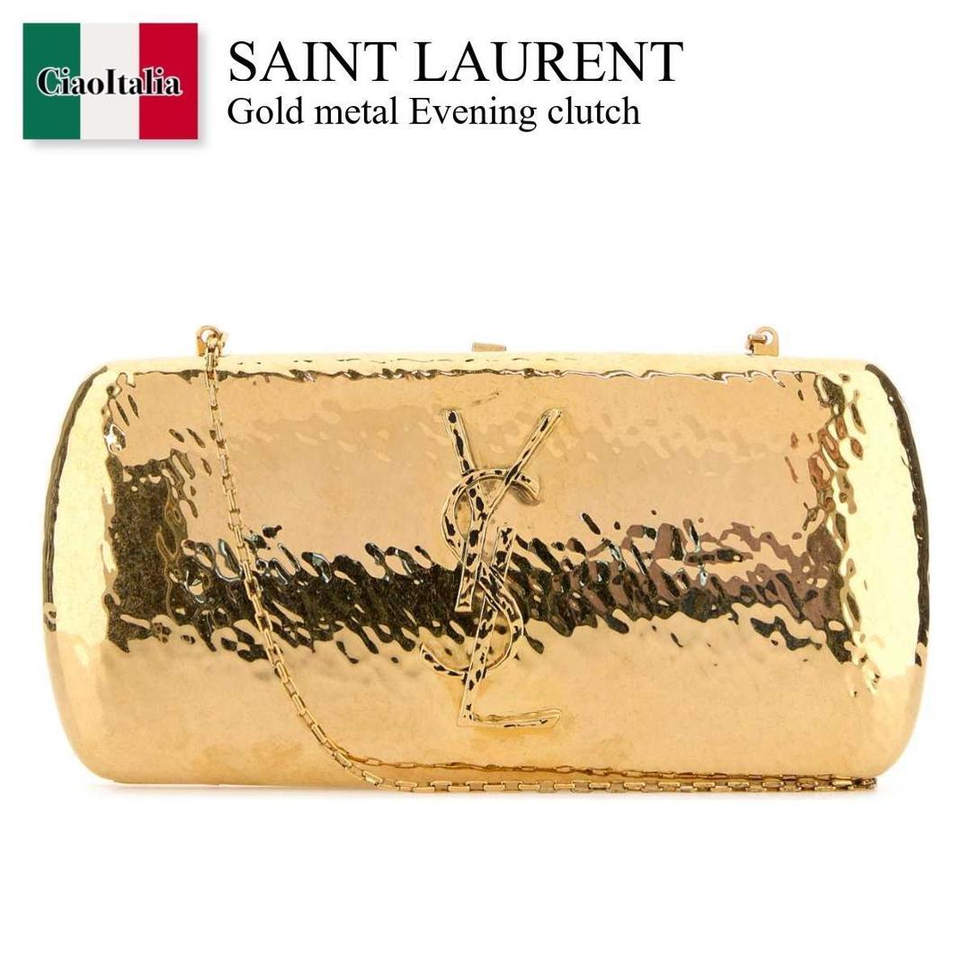【数量限定・在庫限り・早い者勝ち！】 サンローラン / かばん / カバン / Saint Laurent Gold Metal Evening Clutch / 840163 JAAIU / 840163 JAAIU 581 / 840163JAAIU / 840163JAAIU 581 / 840163JAAIU581 / クラッチバッグ
