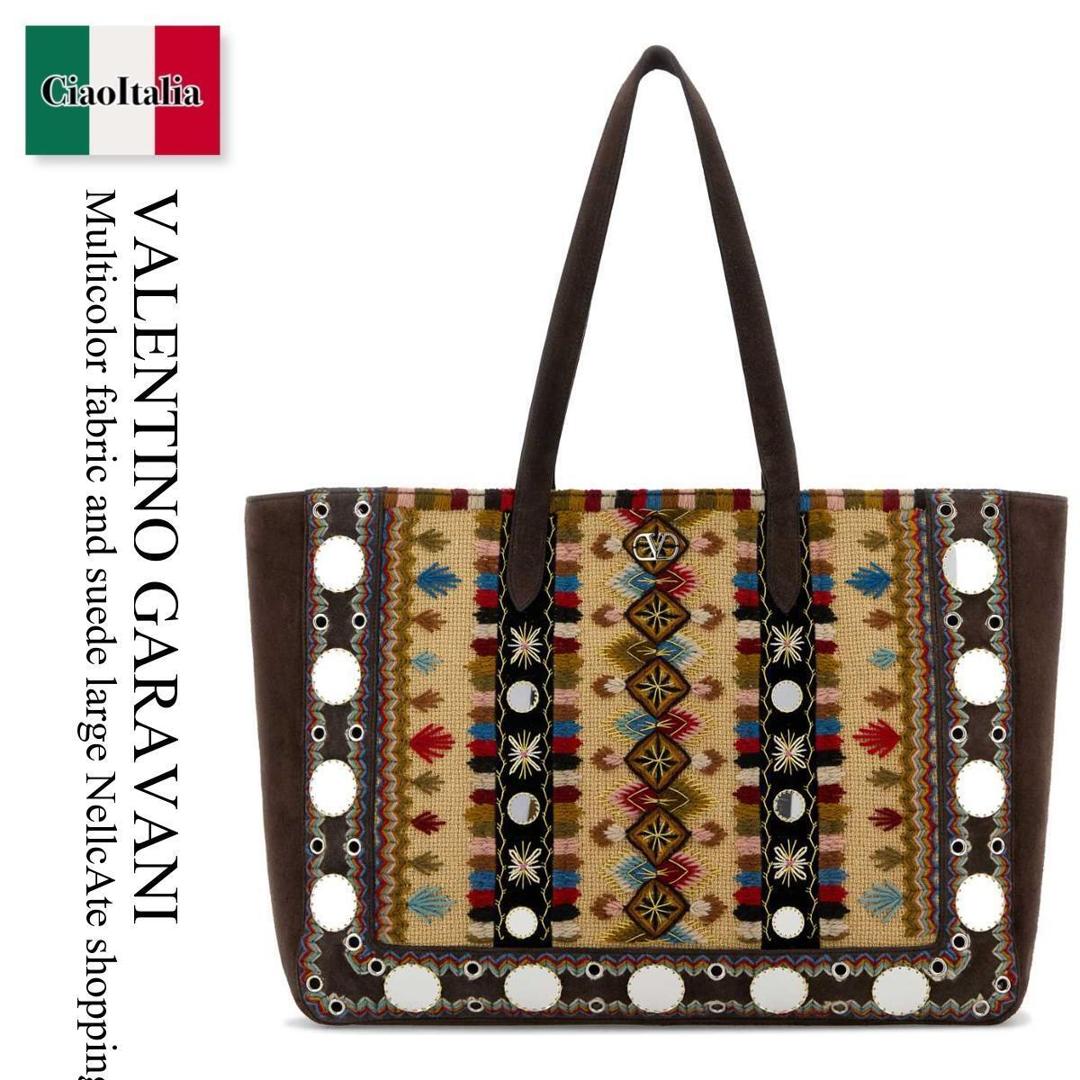 【数量限定・在庫限り・早い者勝ち！】 バレンチノ / かばん / カバン / Valentino Garavani Fabric And Suede Bag / 7Y2B0R78VVB / 7Y2B0R78VVB RCB / 7Y2B0R78VVBRCB / トートバッグ