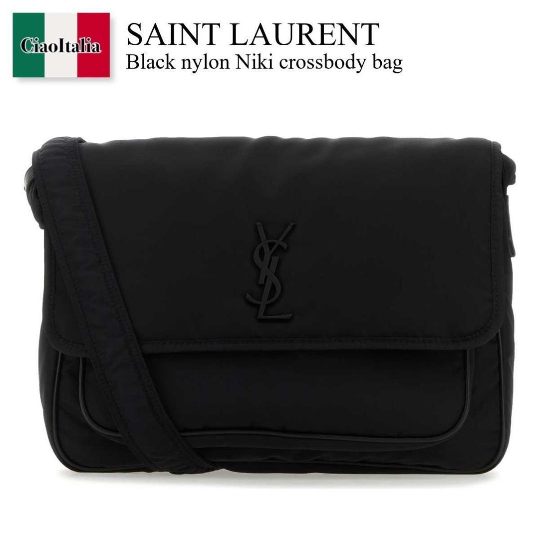 【数量限定・在庫限り・早い者勝ち！】 サンローラン / かばん / カバン / Saint Laurent Black Nylon Niki Crossbody Bag / 757146 FACKH / 757146 FACKH 1000 / 757146FACKH / 757146FACKH 1000 / 757146FACKH1000 / ショルダーバッグ