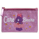 ケアベア 平ポーチ グリッターフラットケースM ピンク CareBears サンスター文具 19×12.5×1cm ギフト雑貨 キャラクターグッズ通販 【メール便可】【あす楽】シネマコレクション【ママ割 登録 エントリー3倍】2/20まで