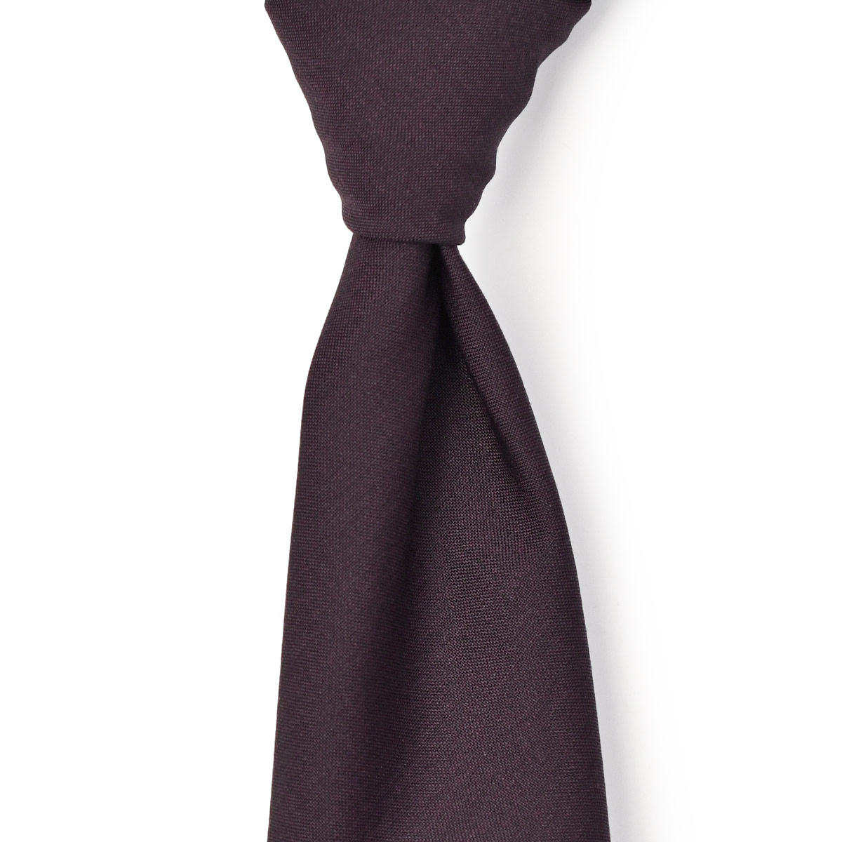 Atto Vannucci【アットヴァンヌッチ】ネクタイ DRA052 セッテピエゲ ウール ダークパープル