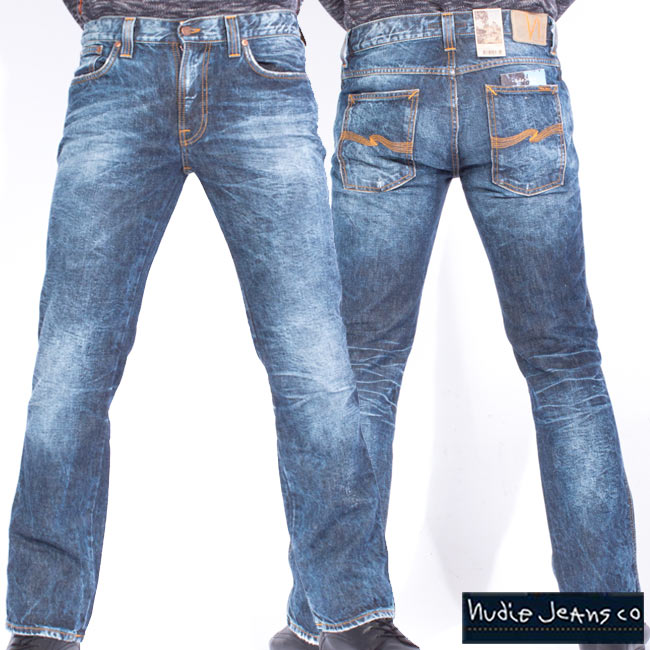 ヌーディージーンズ スリムジム オーガニックダークネップスNudie Jeans Slim Jim Organic Dark Neps 