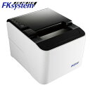 エフケイシステム サーマルレシートプリンター USB RS232C Ethernet接続 ホワイト ブラック FKsystem Thermal Receipt Printer USB RS232C Ethernet connection White Black