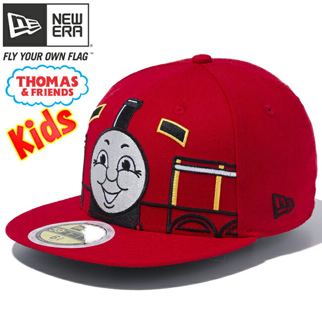 ニューエラ きかんしゃトーマスコラボ 59FIFTY ビッグフェイス ジェームス スカーレット