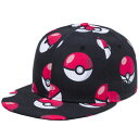 ポケモン×ニューエラ 950 スナップバック キッズ キャップ オールオーバー モンスターボール ブラックプリント Pokemon×New Era 9FIFTY Snapback Kids Cap All Over Poke Ball Black【あす楽対応_近畿】【あす楽対応_中国】【あす楽対応_四国】【あす楽対応_九州】