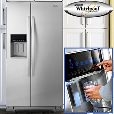 冷蔵庫 大型 2ドア 冷水ディスペンサー付 おすすめ 冷凍冷蔵庫 ワールプール Whirl…...:city2:10007515