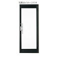 クリエラガラスドア 片開き 内付型 1枚ガラス仕様 バーハンドル 0719 W:788mm × H:1904mm 店舗 事務所 ドア LIXIL リクシル TOSTEM トステム