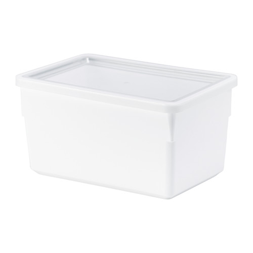 IKEA(イケア)　TILLSLUTA 乾燥食品用容器 ふた付き ホワイト d60257498