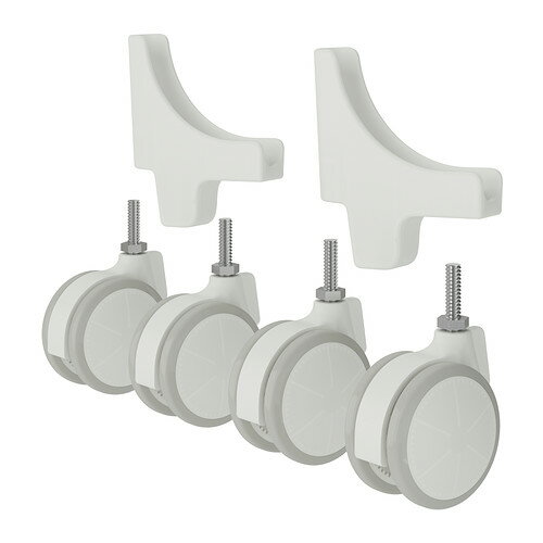 IKEA イケア ALGOT キャスター / 4 ピース ホワイト 40218525 IKEA イケア ALGOT キャスター / 4 ピース ホワイト 40218525