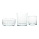 IKEA イケア CYLINDER ボウル花瓶3点セット クリアガラス d80175213 インテリア雑貨 インテリア小物 置物 フラワーベース おしゃれ シンプル 北欧 かわいい