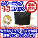 15点衣類クリーニング東北・関東・中部・関西宅配【送料無料】サイズ(68×50×20)汗抜き・染み抜き無料