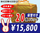 【送料無料】宅配クリーニング 保管付き 20点パック
