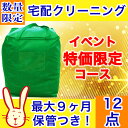 クリーニング 保管 宅配 便利な最大9ヶ月長期保管コース 12点パック 送料無料 一番人気の10点コースにプラス2点の特別コース!