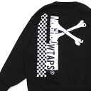 新品 ネイバーフッド NEIGHBORHOOD x ダブルタップス WTAPS RIPPER C NECK SWEATSHIRT スウェット BLACK ブラック 黒 メンズ 新作 192ATNHD-CSM02S (W)TAPS