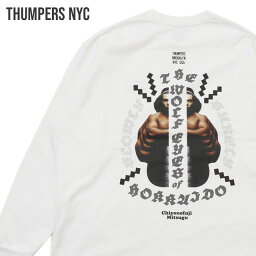 【月間優良ショップ7度受賞】 新品 CHIYONOFUJI by THUMPERS NYC <strong>千代の富士</strong> サンパーズ ニューヨーク CHIYONOFUJI L/S TEE(MIC) 長袖Tシャツ WHITE ホワイト 白 メンズ 新作