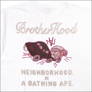 APEꡦ2010BROTHERHOODʥ֥饶եåɡNEIGHBORHOODʥͥСեåɡx A BATHING APEʥסBROTHERHOOD BAPE T02ڿʡWHITE 200-003221-040+